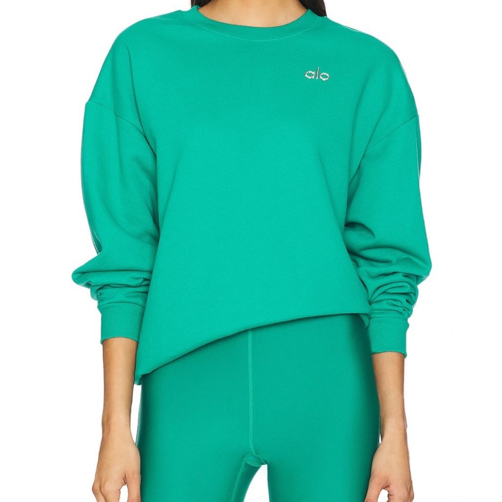 ALO Yoga Teal Sweatshirt
